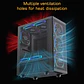 Gabinete Coreforce Full Mesh Metálico Atx Microperforado  - Miniatura 10