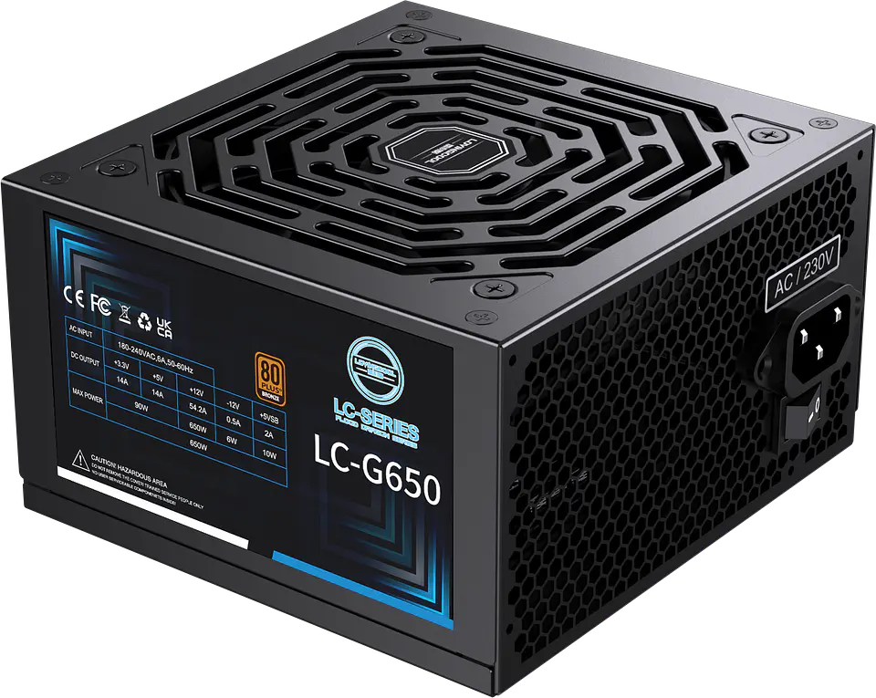 Fuente de Poder Lovingcool LC-G650 650W 80 Plus Bronze ATX para PC Gamer 2