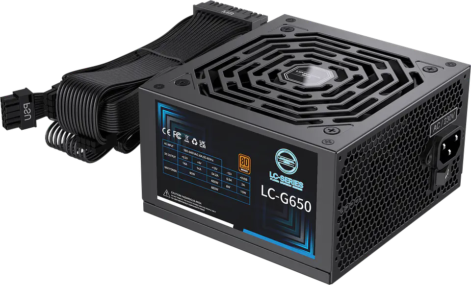Fuente de Poder Lovingcool LC-G650 650W 80 Plus Bronze ATX para PC Gamer 4