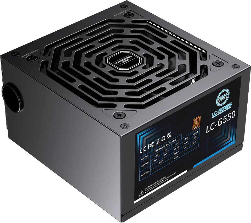 Fuente de Poder Lovingcool LC-G550 550W 80 Plus Bronze ATX para PC Gamer 4