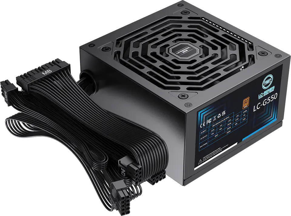 Fuente de Poder Lovingcool LC-G550 550W 80 Plus Bronze ATX para PC Gamer 5