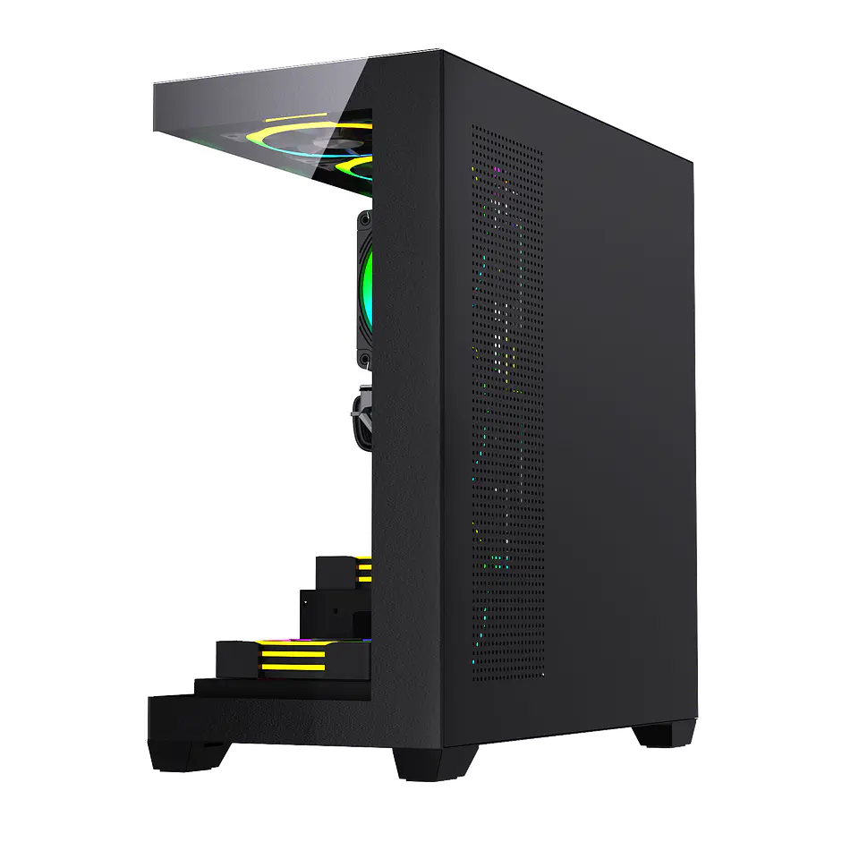 Gabinete Gamer Lovingcool A10 ATX 10 Ventiladores maximo USB 3.0– Blanco o Negro 4