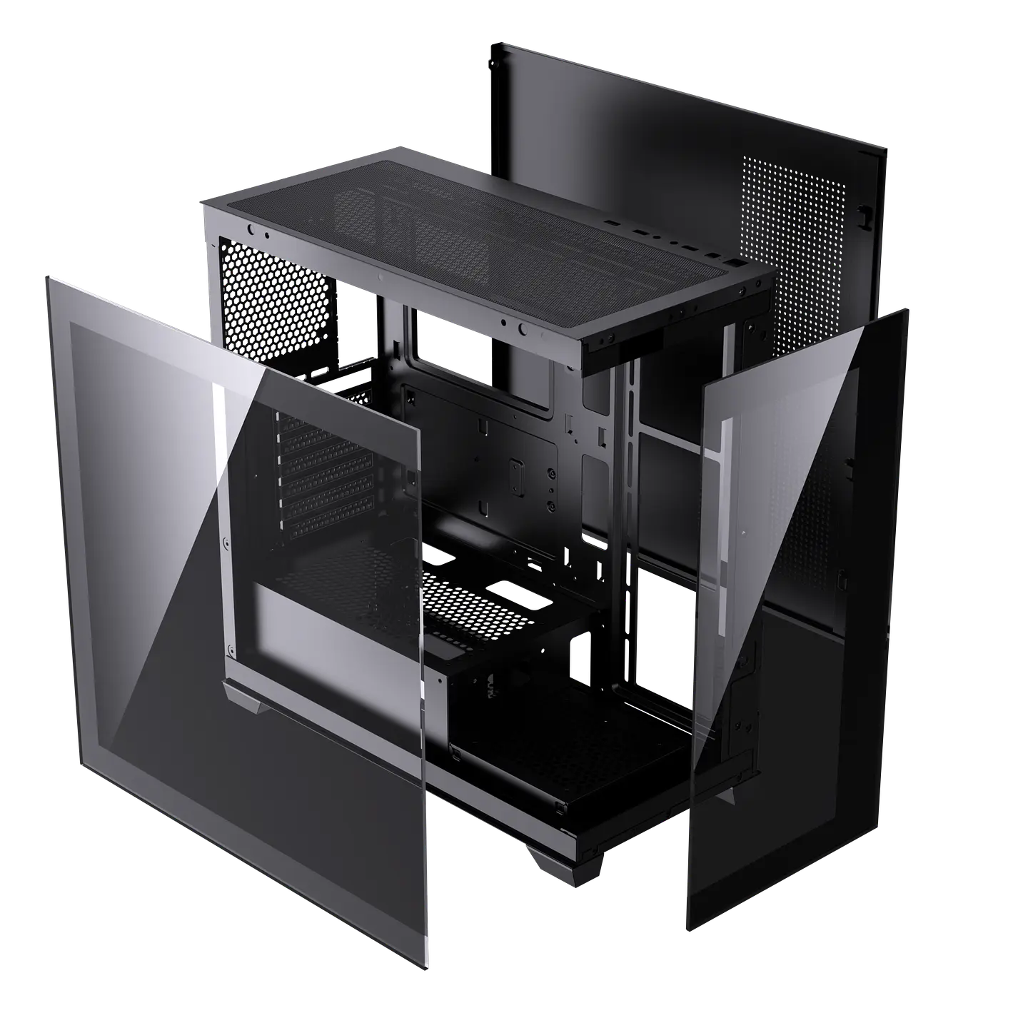 Gabinete Gamer Lovingcool A10 ATX 10 Ventiladores maximo USB 3.0– Blanco o Negro 8