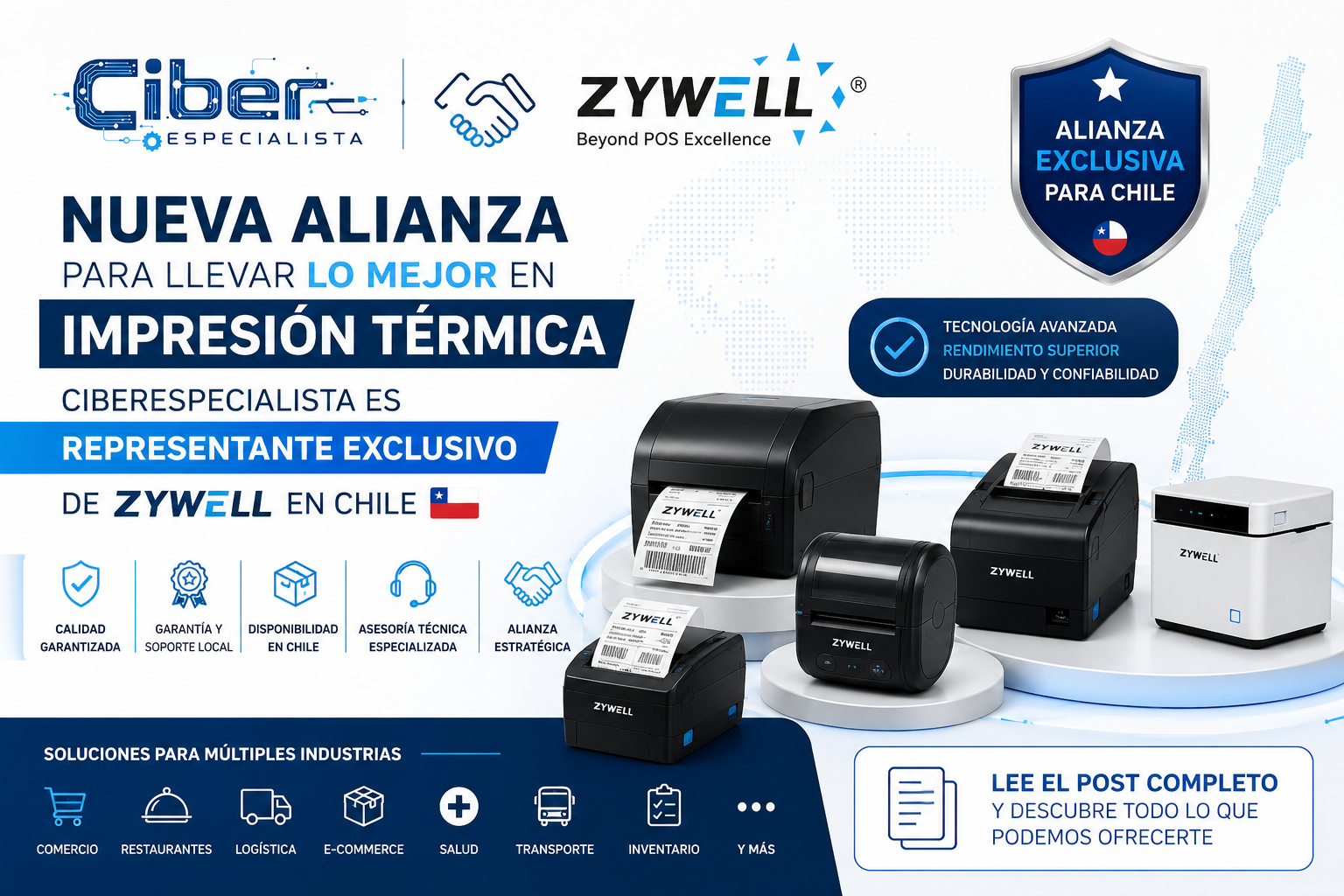 CiberEspecialista se convierte en representante exclusivo de Zywell en Chile