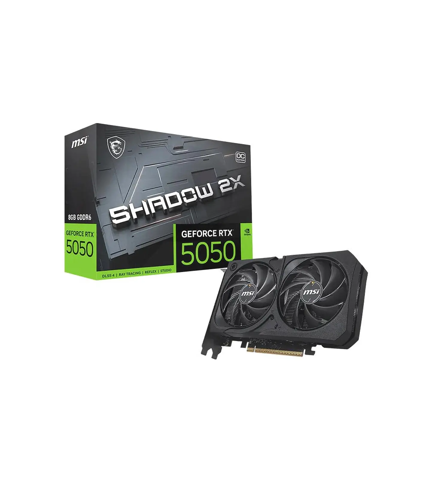 Tarjeta de Video MSI GeForce RTX 5050 8GB Shadow 2X OC GDDR6 1