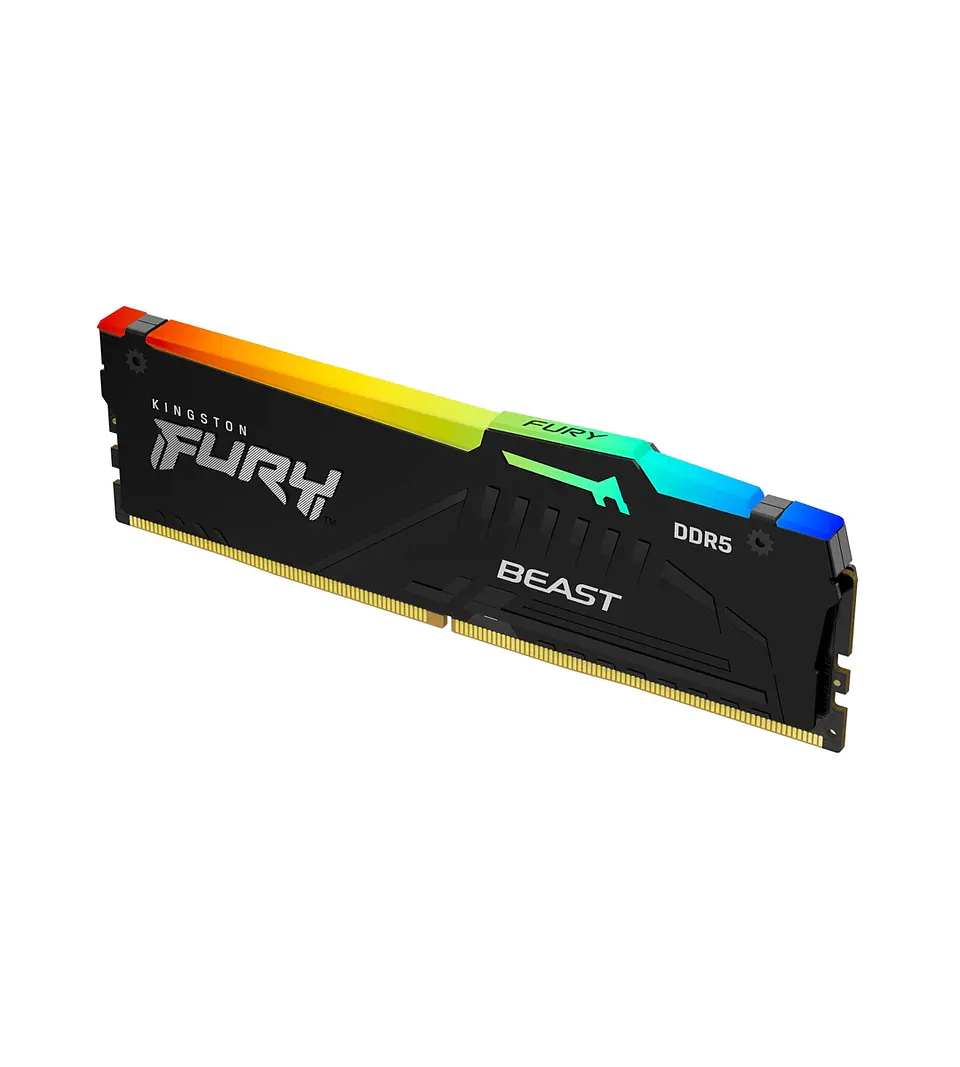 Memoria RAM Kingston FURY Beast RGB 16GB DDR5 5600MT/s CL36 1