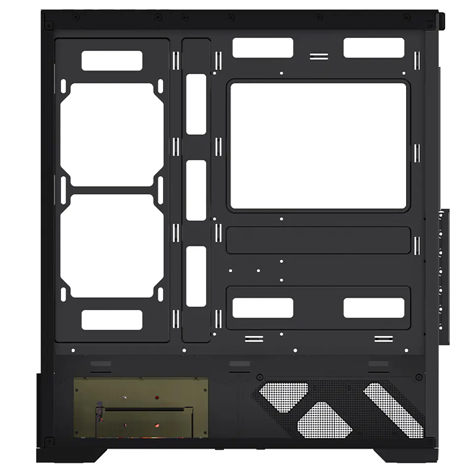 Gabinete Gamer CoreForce A20 ATX con Pantalla LCD 5.5” – Vidrio Panorámico y Hasta 9 Ventiladores 5