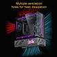 Gabinete Gamer CoreForce A20 ATX con Pantalla LCD 5.5” – Vidrio Panorámico y Hasta 9 Ventiladores - Miniatura 9