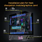 Gabinete Gamer CoreForce A20 ATX con Pantalla LCD 5.5” – Vidrio Panorámico y Hasta 9 Ventiladores - Miniatura 11