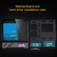 Gabinete Gamer CoreForce A20 ATX con Pantalla LCD 5.5” – Vidrio Panorámico y Hasta 9 Ventiladores - Miniatura 12