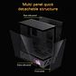 Gabinete Gamer CoreForce A20 ATX con Pantalla LCD 5.5” – Vidrio Panorámico y Hasta 9 Ventiladores - Miniatura 13