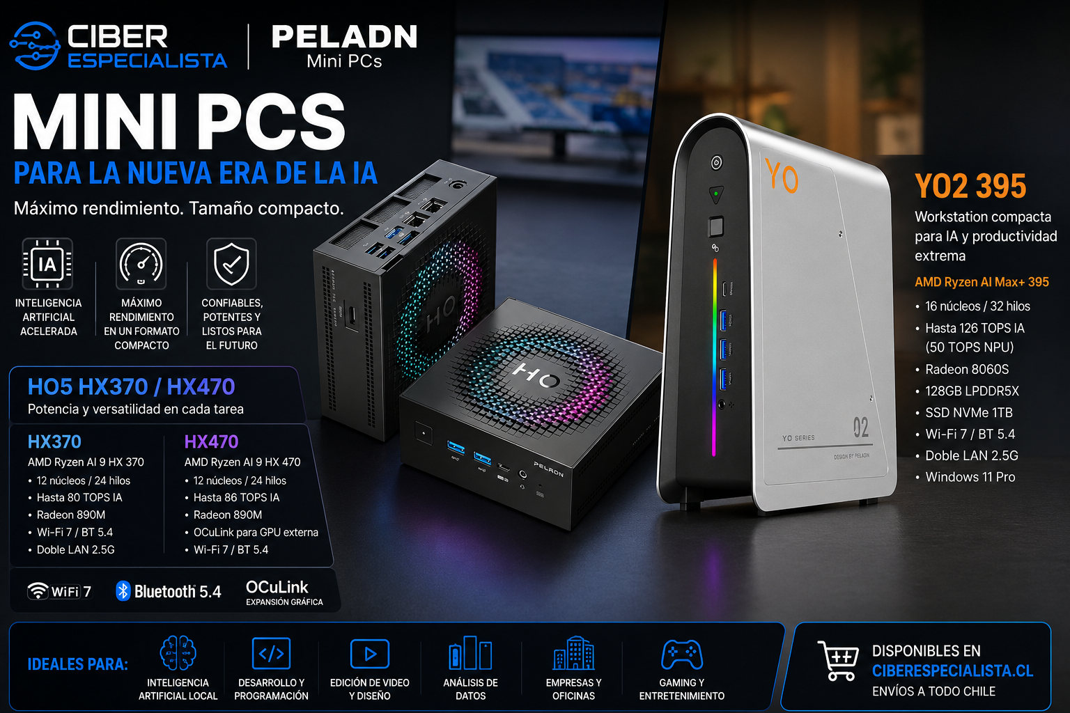 Mini PCs con Inteligencia Artificial: la nueva generación de computadores compactos para productividad, empresas y creación de contenido