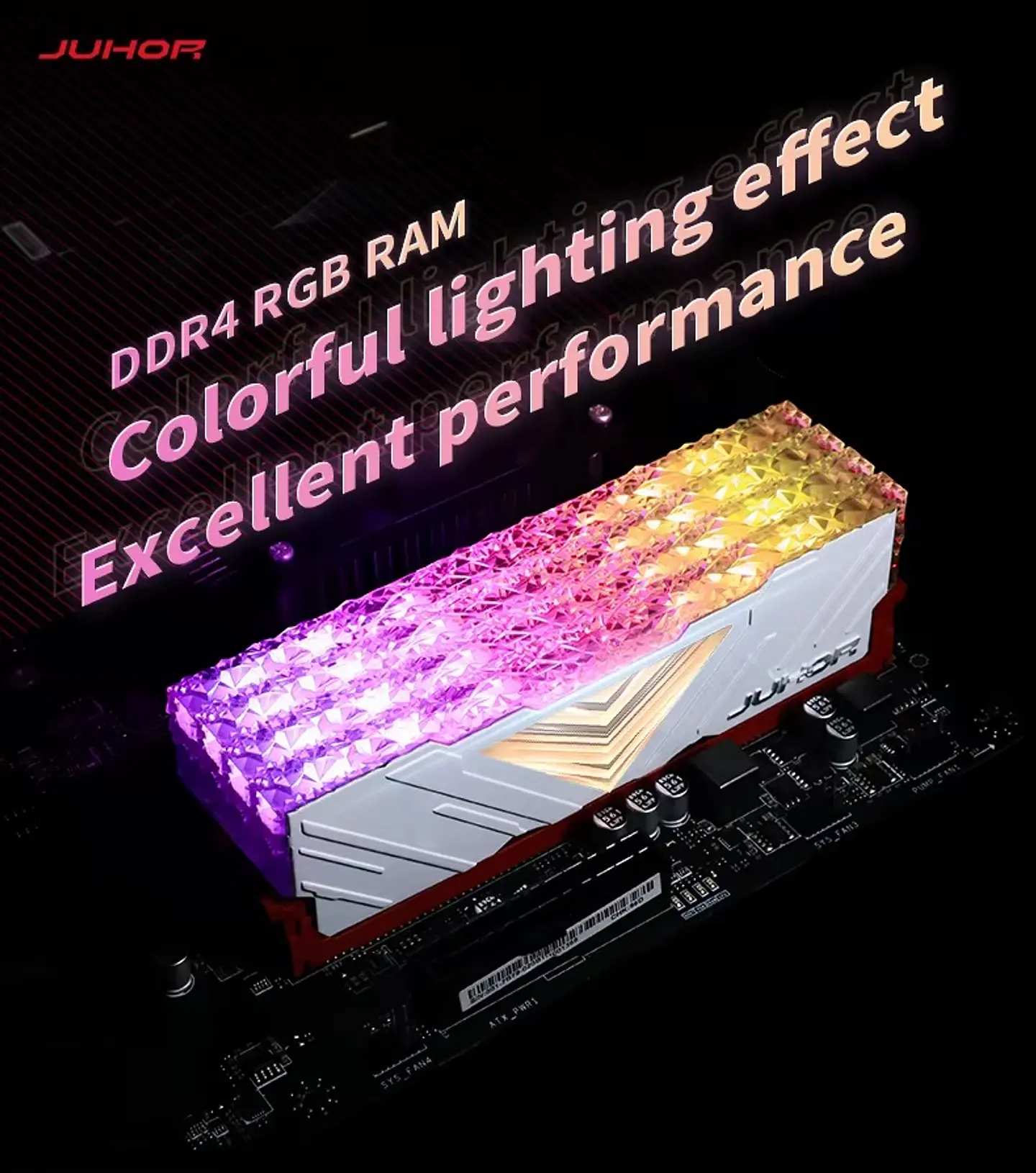 Memoria RAM JUHOR DDR4 Desktop RGB  16GB 3200MHz (2X8GB) 3