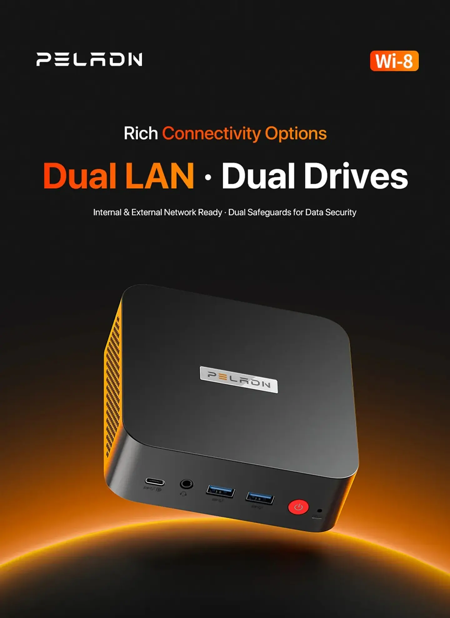 Mini PC PELADN Wi-8 Intel N150 16GB RAM 512GB SSD Windows 11 Pro, Triple Pantalla y Doble LAN 2