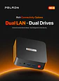 Mini PC PELADN Wi-8 Intel N150 16GB RAM 512GB SSD Windows 11 Pro, Triple Pantalla y Doble LAN - Miniatura 2
