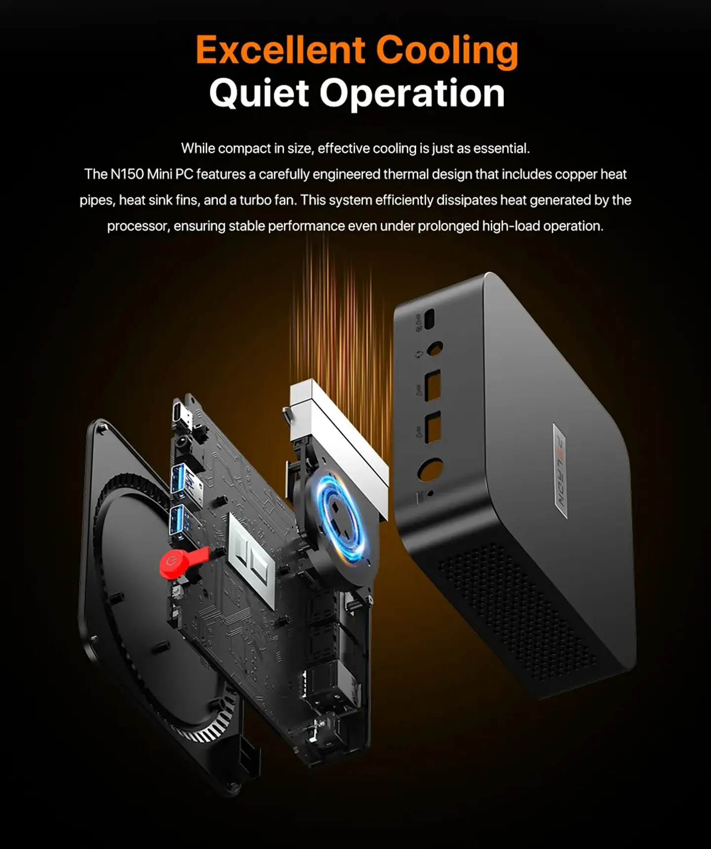 Mini PC PELADN Wi-8 Intel N150 16GB RAM 512GB SSD Windows 11 Pro, Triple Pantalla y Doble LAN 8