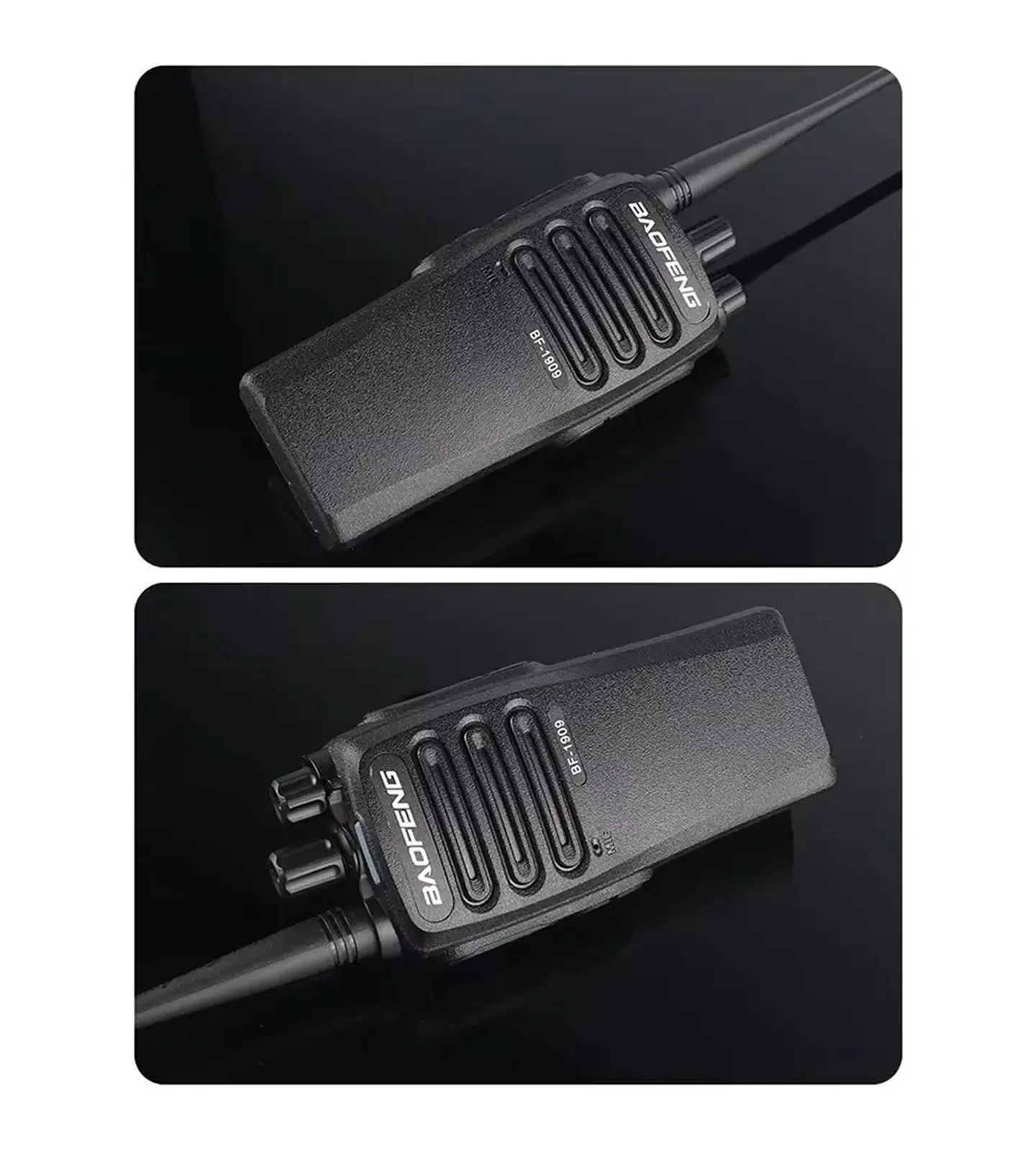 X2 Radio Bf-1909 Uhf, Profesional Baofeng, Alta Potencia Bandas De Frecuencia Dual Band Color Negro 9