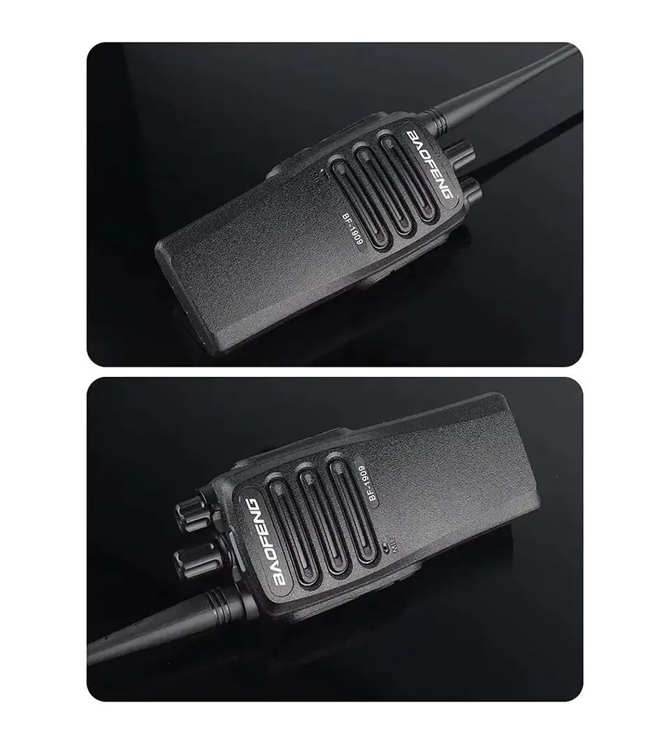 X2 Radio Bf-1909 Uhf, Profesional Baofeng, Alta Potencia Bandas De Frecuencia Dual Band Color Negro 9
