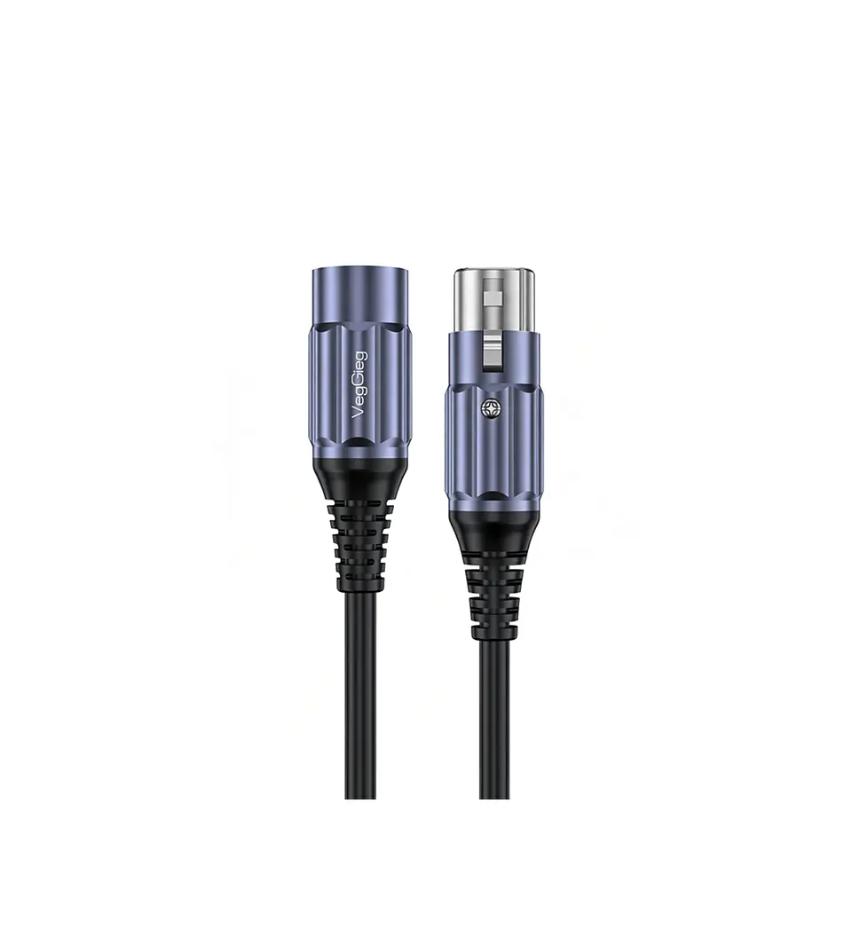 Cable Xlr Macho A Xlr Hembra Veggieg 10 y 15  Metros Para Audio 1