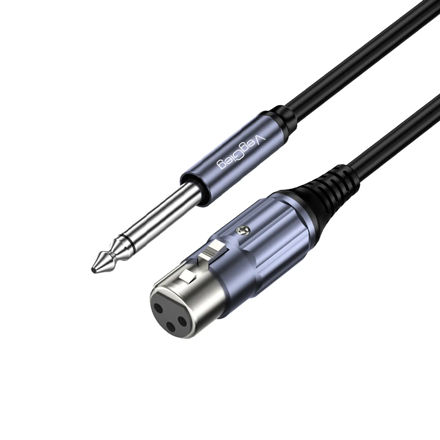 Cable Veggieg Xlr Hembra A Plug 6.35mm Macho Para Audio Pro 7