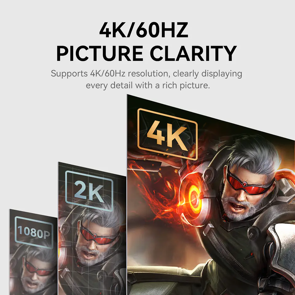 Cable DisplayPort Veggieg 4K 60Hz y 2K 144Hz 1.5 y 3 Metros  4