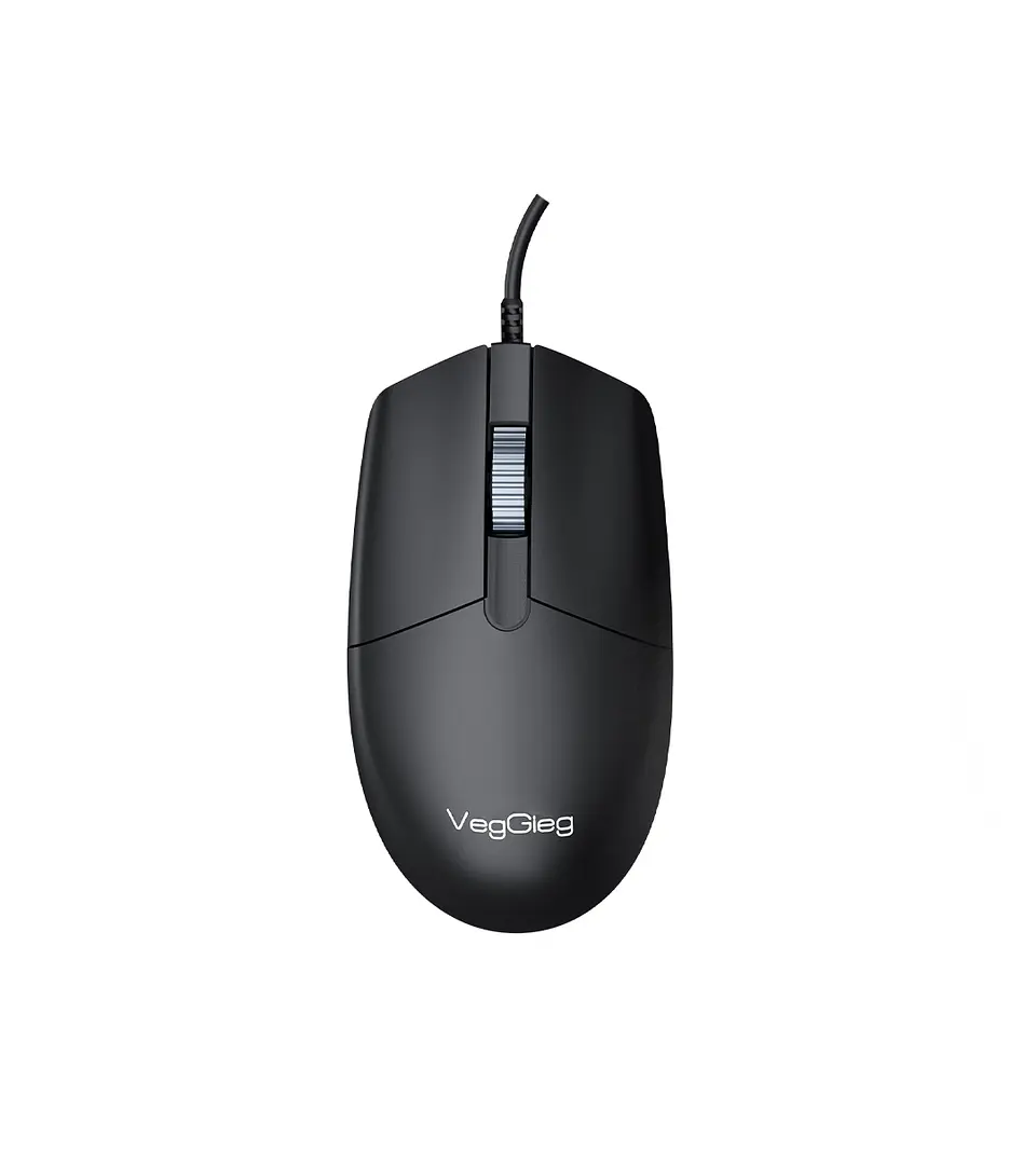 Mouse Con Cable Veggieg G005 Usb Oficina 1.8m 3 Botones 1