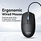 Mouse Con Cable Veggieg G005 Usb Oficina 1.8m 3 Botones - Miniatura 2