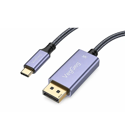 Cable Adaptador Usb-c A Displayport Veggieg 8k 60hz 4k 144hz
