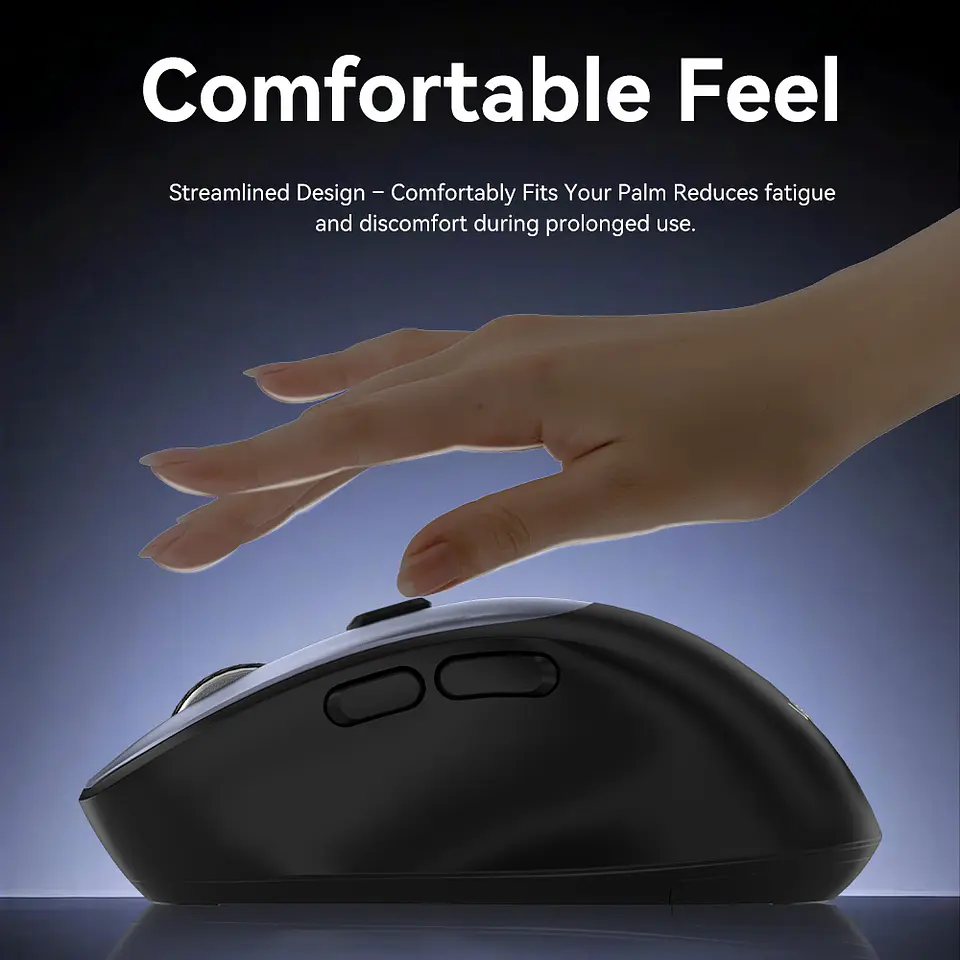 Mouse Veggieg G880 Inalámbrico Conexión 2.4 Ghz + Bluetooth 6