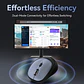 Mouse Veggieg G880 Inalámbrico Conexión 2.4 Ghz + Bluetooth - Miniatura 8
