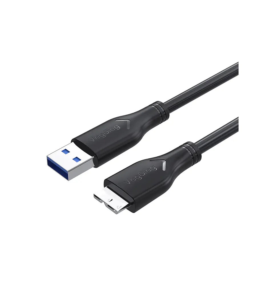 Cable Usb 3.0 A A Micro-b Veggieg V-u318 Para Disco Duro Hdd 1