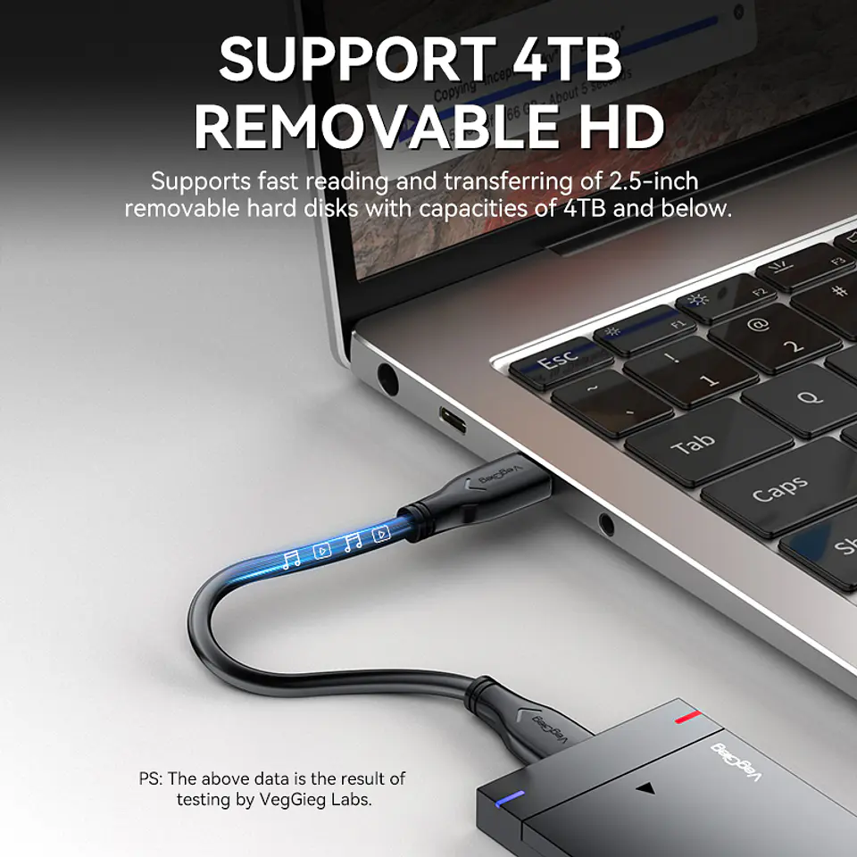 Cable Usb 3.0 A A Micro-b Veggieg V-u318 Para Disco Duro Hdd 3