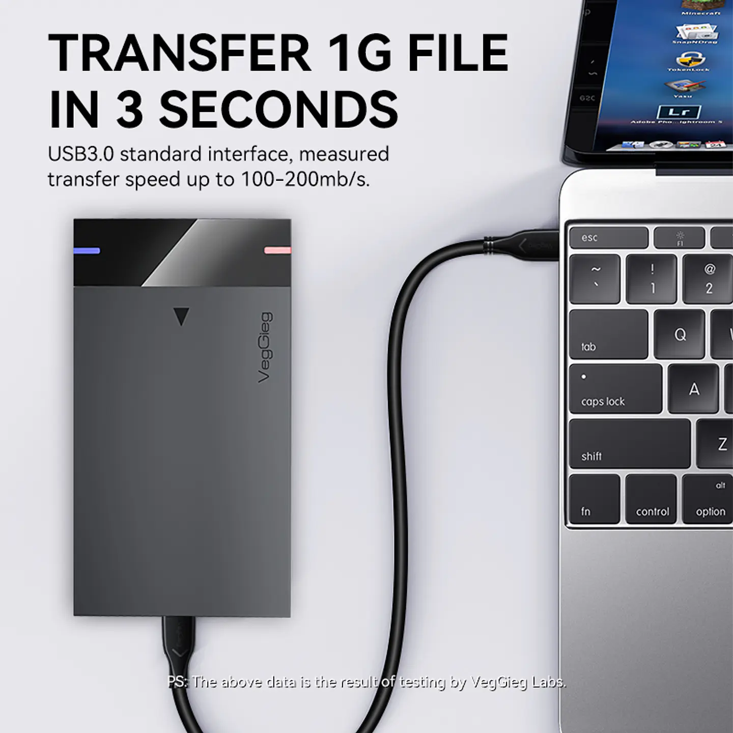Cable Usb 3.0 A A Micro-b Veggieg V-u318 Para Disco Duro Hdd 4