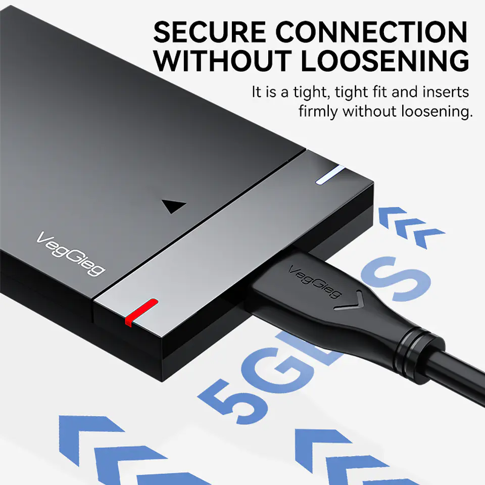 Cable Usb 3.0 A A Micro-b Veggieg V-u318 Para Disco Duro Hdd 7
