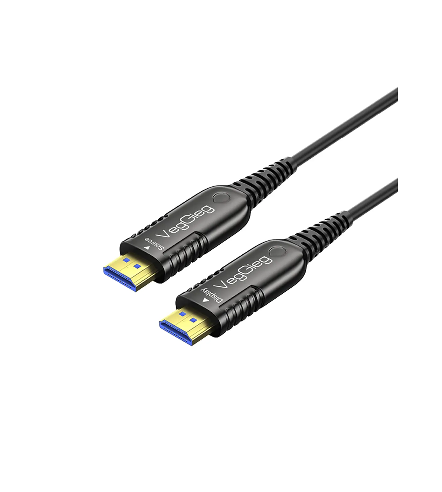 Cable Hdmi Fibra Optica Veggieg 4k 60hz Hdmi 2.0 Para Proyector Auditorios Salas Pantallas Hdr Arc 3d Visual Effect 1