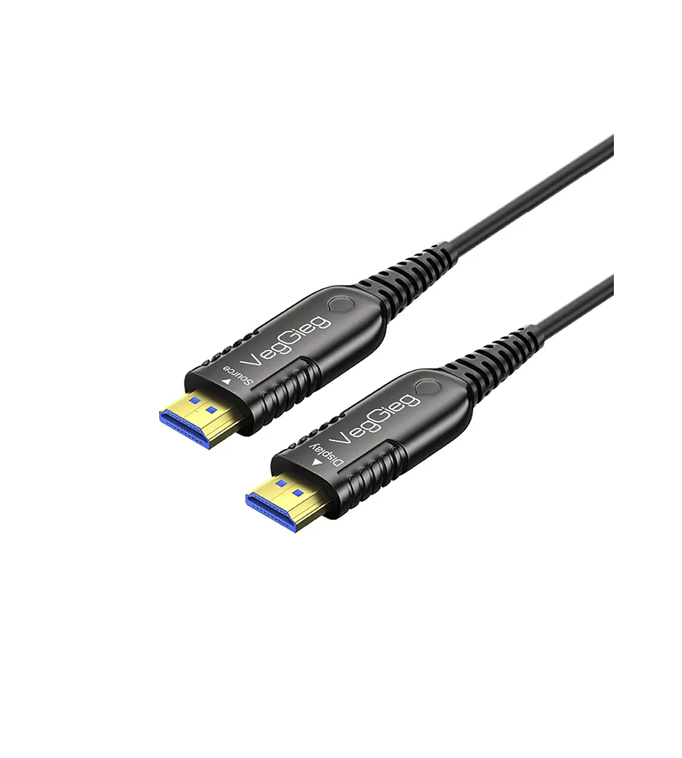 Cable Hdmi Fibra Optica Veggieg 4k 60hz Hdmi 2.0 Para Proyector Auditorios Salas Pantallas Hdr Arc 3d Visual Effect 1