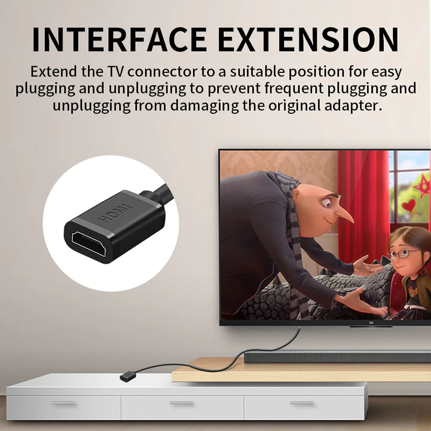 Cable Extensor HDMI 2.0 Veggieg 4K 60Hz Macho a Hembra 4