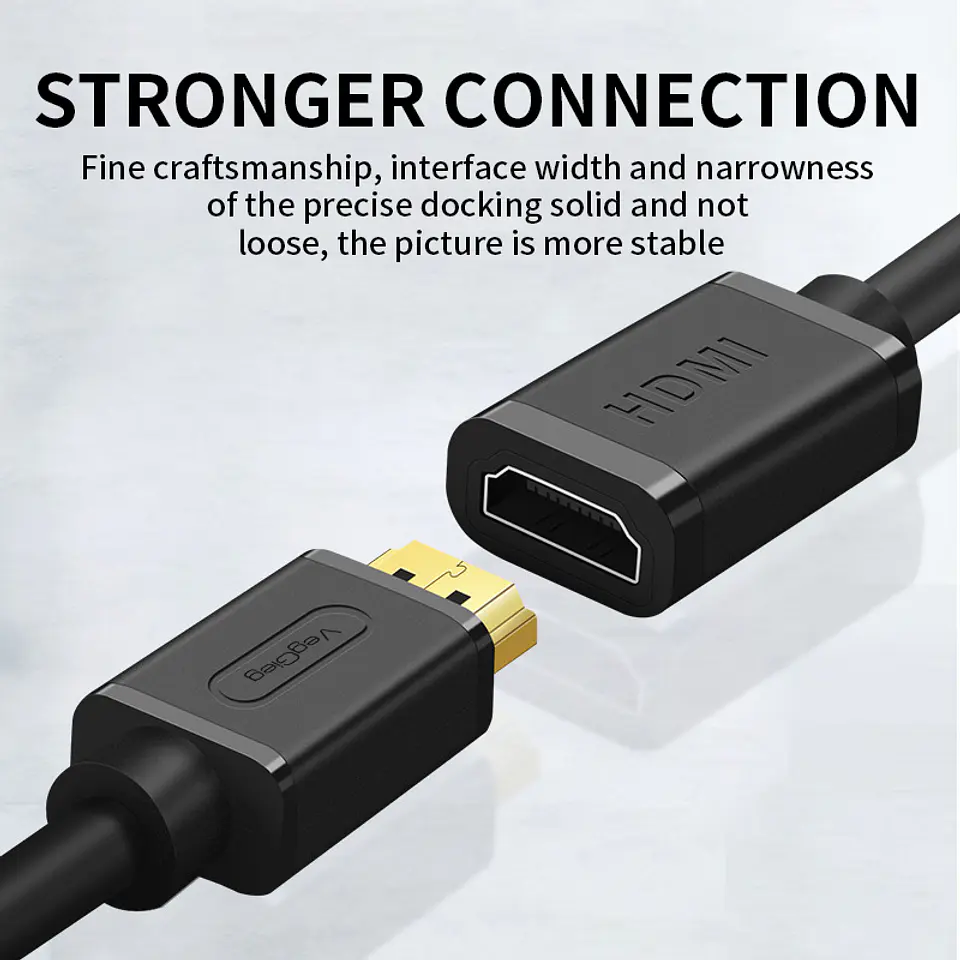 Cable Extensor HDMI 2.0 Veggieg 4K 60Hz Macho a Hembra 6
