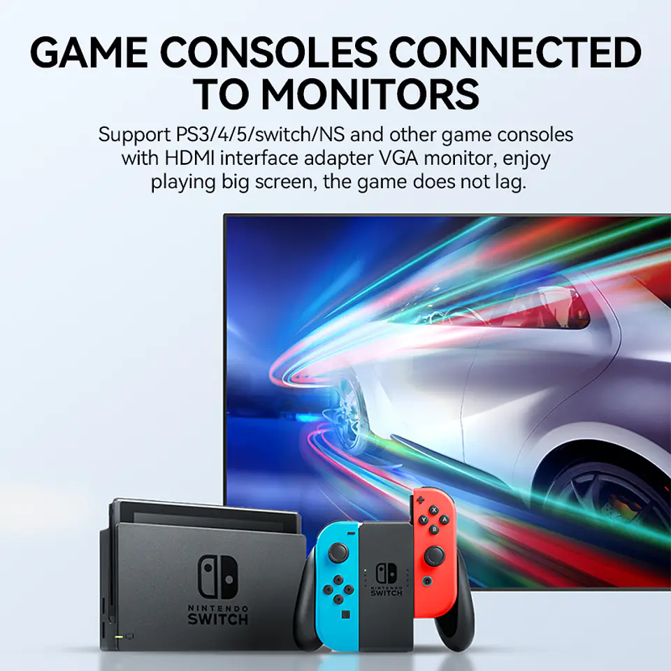 Adaptador Convertidor Hdmi A Vga Veggieg Full Hd 1080 6