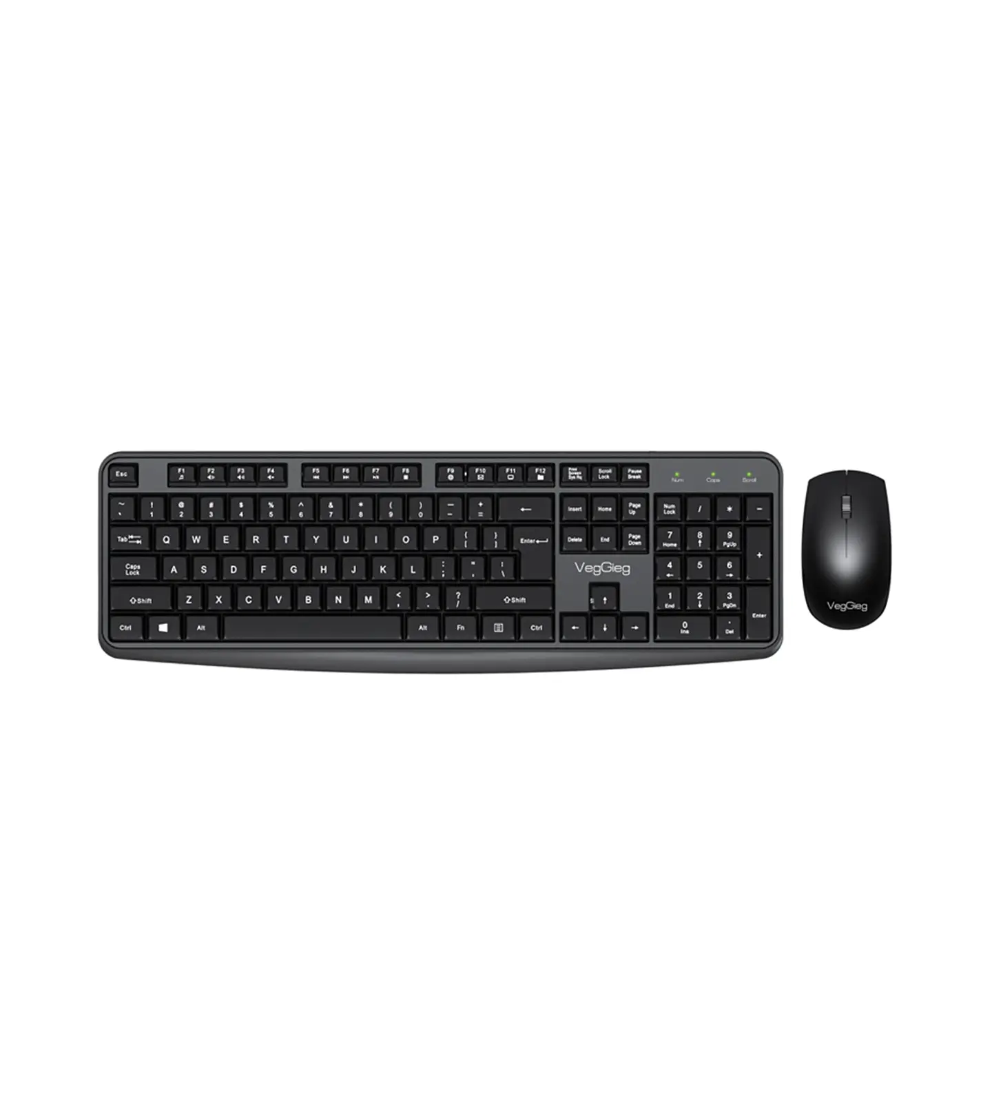 Kit Teclado Y Mouse Veggieg Mk700 Inalambrico Para Oficina 1