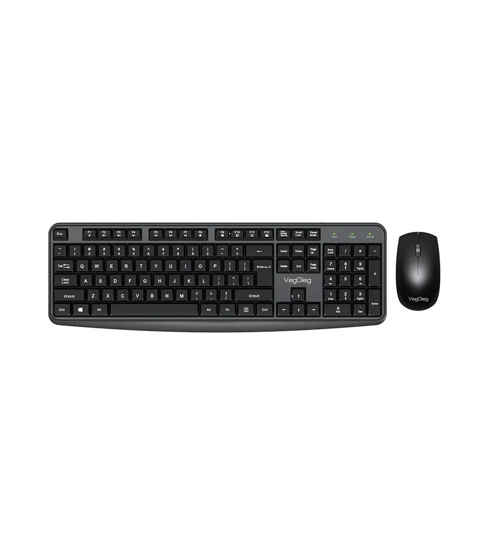 Kit Teclado Y Mouse Veggieg Mk700 Inalambrico Para Oficina 1