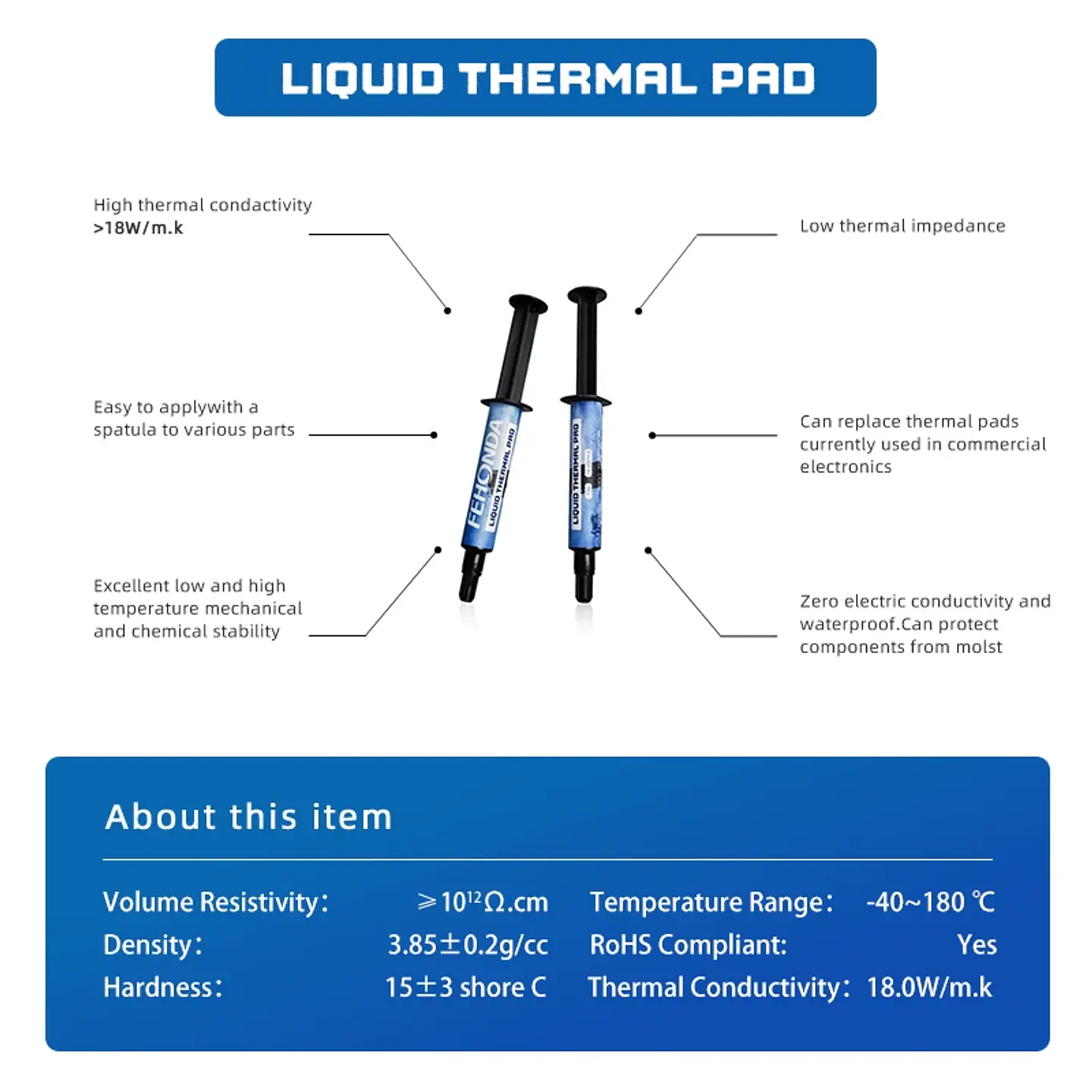 Thermal Putty Fehonda Ltp81 18 W/mk Gpu Vram 12g Profesional 2