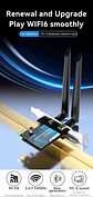 Tarjeta Red Pci-e Inalámbrica Wifi 5 + Bluetooth 4.2 Veggieg - Miniatura 2