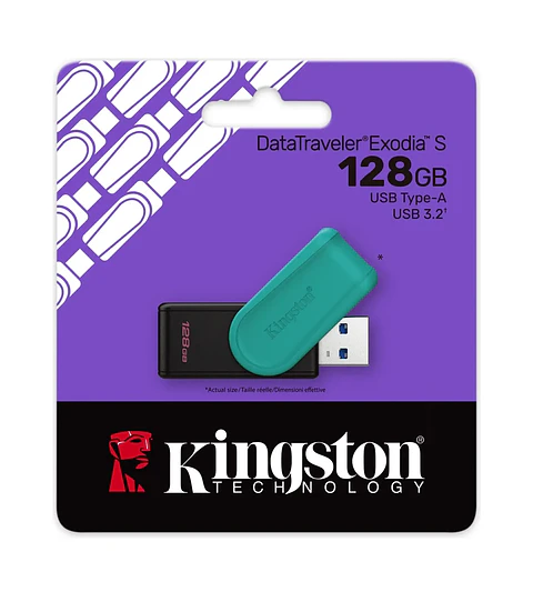 Pendrive Kingston DataTraveler Exodia S 128GB USB-A 3.2 Gen 1