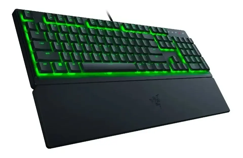 Teclado Gamer Razer Ornata V3 X Full Size Membrana Silenciosa Chroma RGB con Reposamuñecas Negro 3