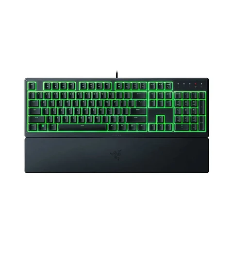 Teclado Gamer Razer Ornata V3 X Full Size Membrana Silenciosa Chroma RGB con Reposamuñecas Negro