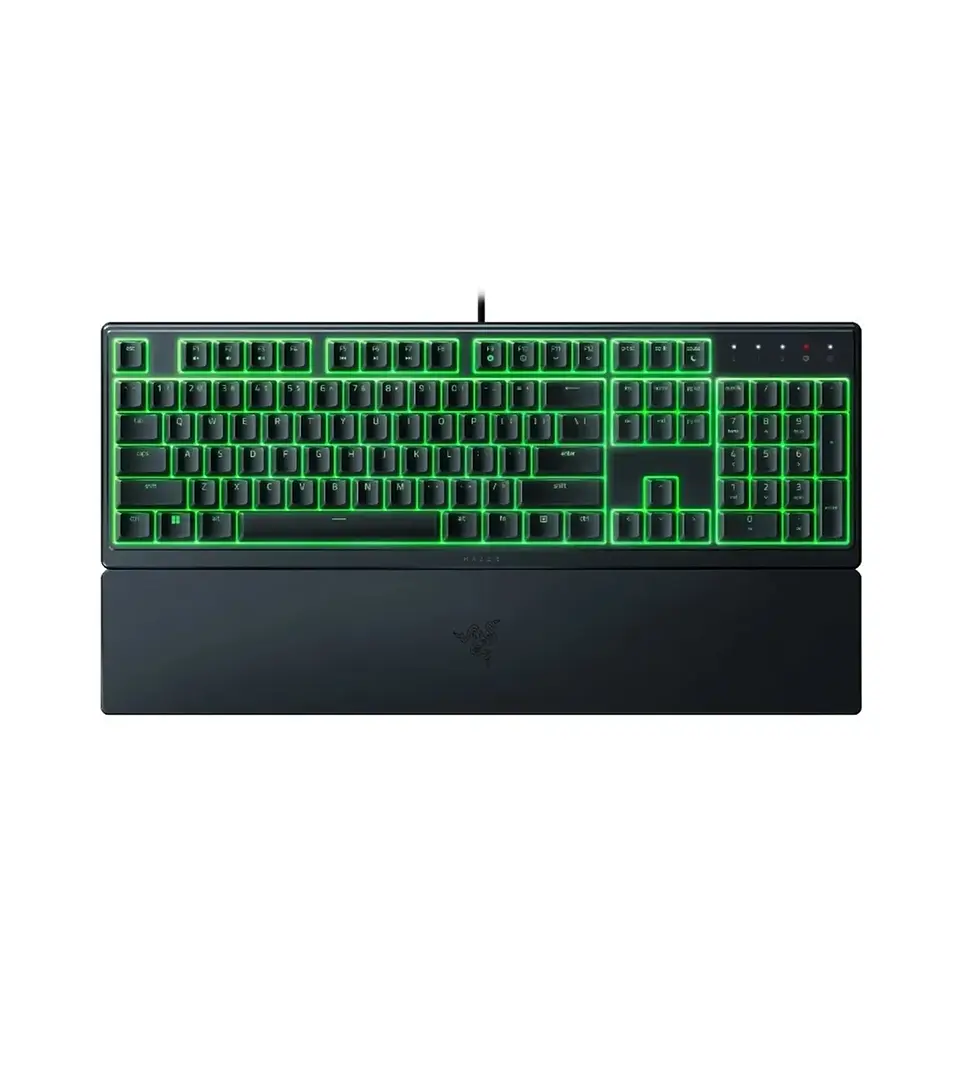 Teclado Gamer Razer Ornata V3 X Full Size Membrana Silenciosa Chroma RGB con Reposamuñecas Negro 1