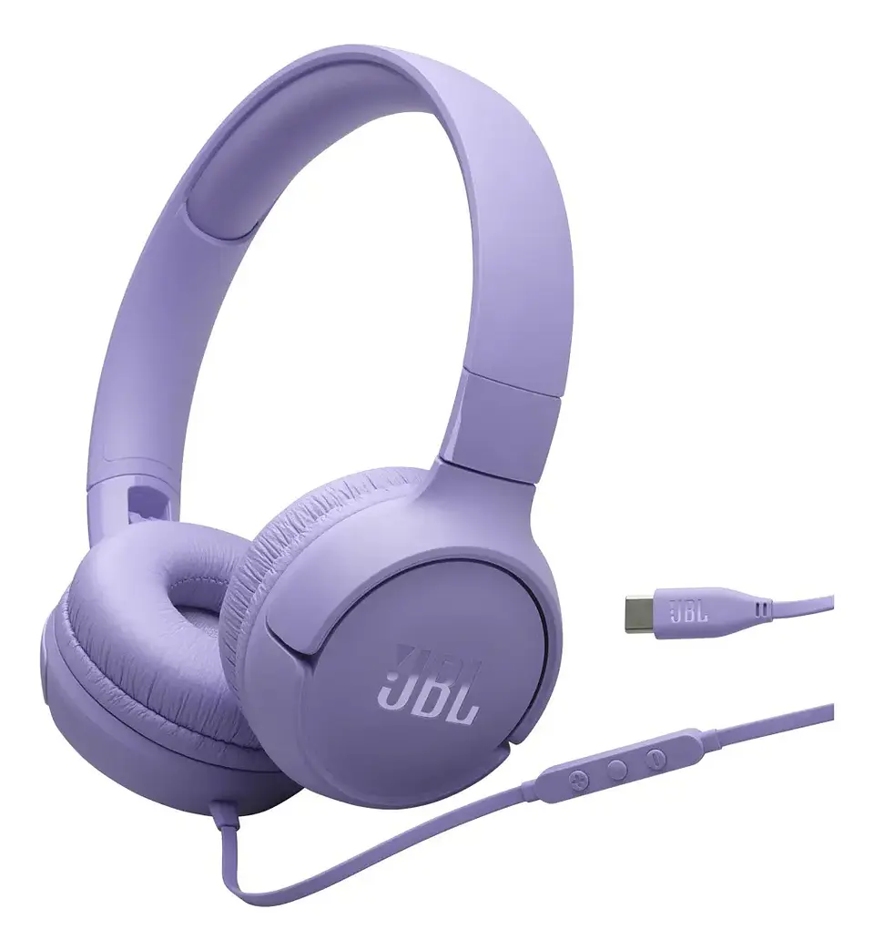 Audífonos Cableados JBL Tune 520C USB-C On-Ear Hi-Res Pure Bass con Micrófono y Control 10