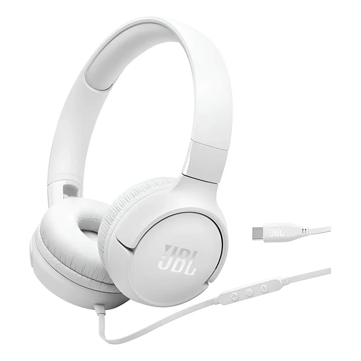 Audífonos Cableados JBL Tune 520C USB-C On-Ear Hi-Res Pure Bass con Micrófono y Control 13