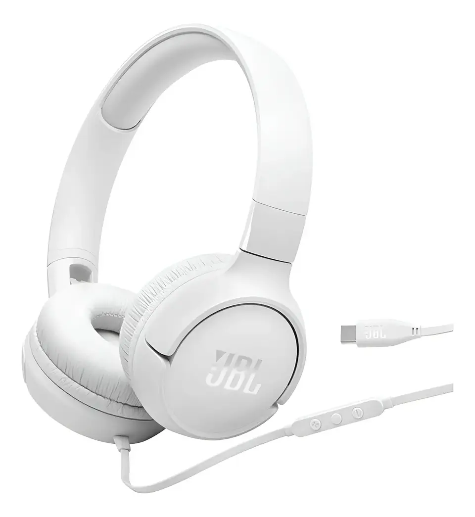 Audífonos Cableados JBL Tune 520C USB-C On-Ear Hi-Res Pure Bass con Micrófono y Control 13